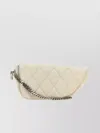 Burberry White Leather Shield Lock Shoulder Bag