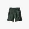 BURBERRY BURBERRY LEATHER SHORTS