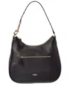 Burberry Leather Shoulder Bag In Black