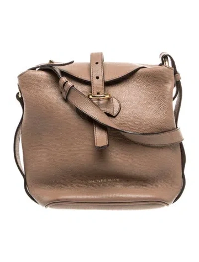 Pre-owned Burberry Leather Shoulder Bag In Brown