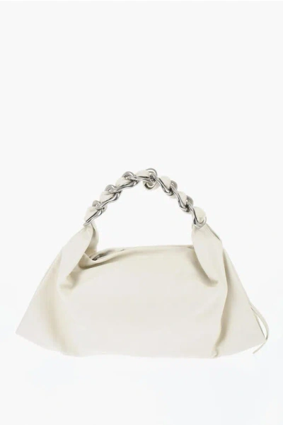 Burberry Leather Shoulder Bag With Chain
