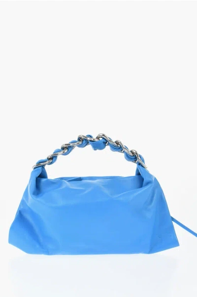 Burberry Leather Shoulder Bag With Chain