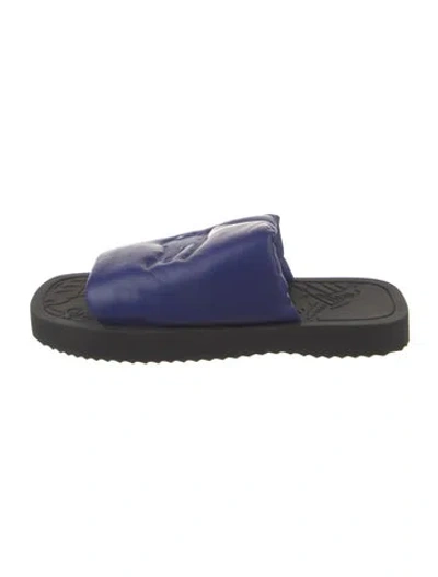 Pre-owned Burberry Leather Slides In Multi