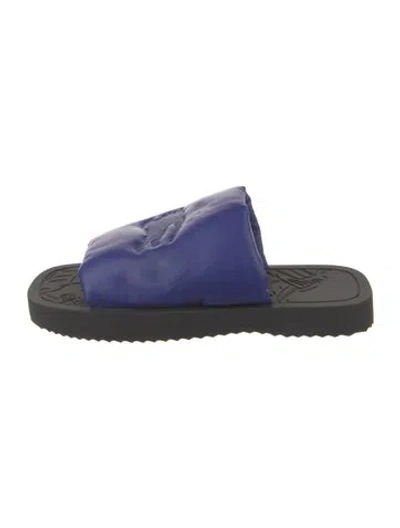Pre-owned Burberry Leather Slides In Multi