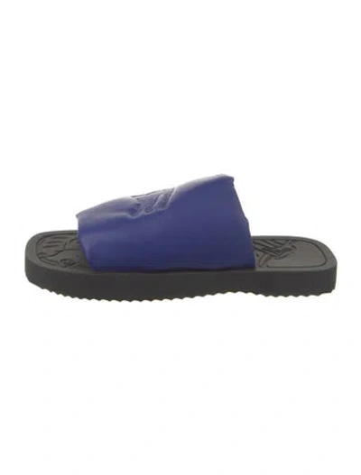 Pre-owned Burberry Leather Slides In Multi