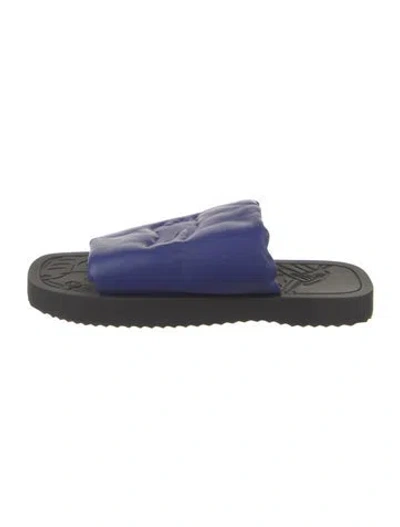 Pre-owned Burberry Leather Slides In Multi