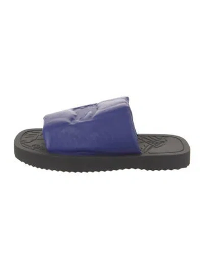 Pre-owned Burberry Leather Slides In Multi