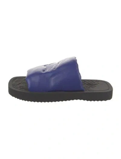 Pre-owned Burberry Leather Slides In Multi