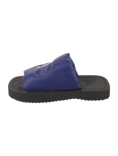 Pre-owned Burberry Leather Slides In Multi
