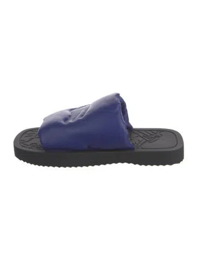 Pre-owned Burberry Leather Slides In Multi