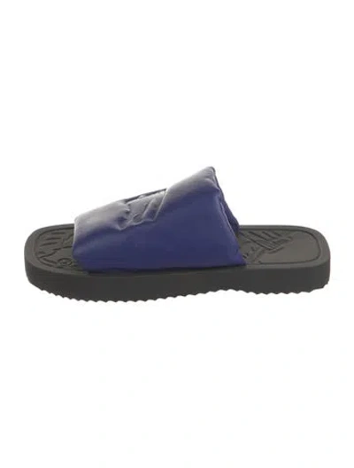 Pre-owned Burberry Leather Slides In Multi