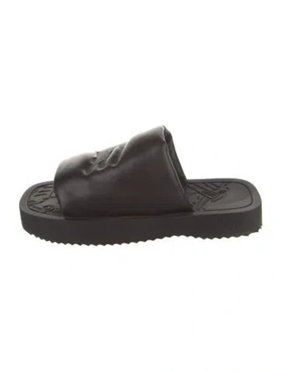Pre-owned Burberry Leather Slides In Multi