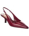 Burberry Dame Leather Slingback Pumps In Red