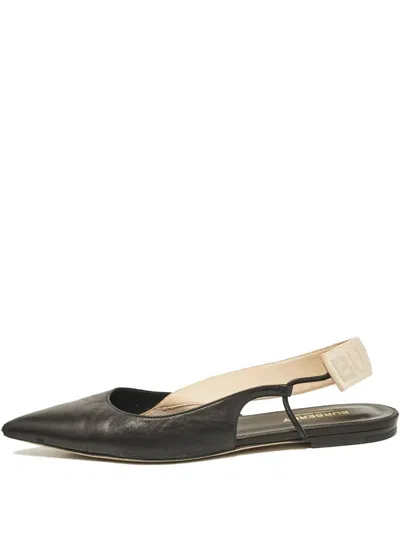 Pre-owned Burberry Leather Slingback Pumps
