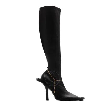 Burberry Leather Slinky Legging High Boots