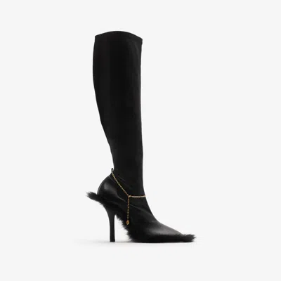 BURBERRY BURBERRY LEATHER SLINKY LEGGING HIGH BOOTS