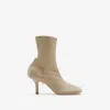 Burberry Leather Slinky Legging Low Boots In Field