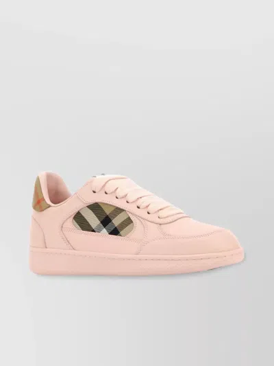 BURBERRY LEATHER SNEAKERS COLLAR PADDED