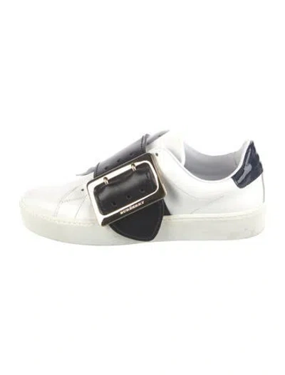 Pre-owned Burberry Leather Sneakers In Multi