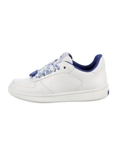 Pre-owned Burberry Leather Sneakers In Multi