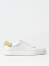 BURBERRY LEATHER SNEAKERS WITH CHECK DETAIL,E75547001