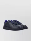 Burberry Leather Sneakers With Oversized Check Laces