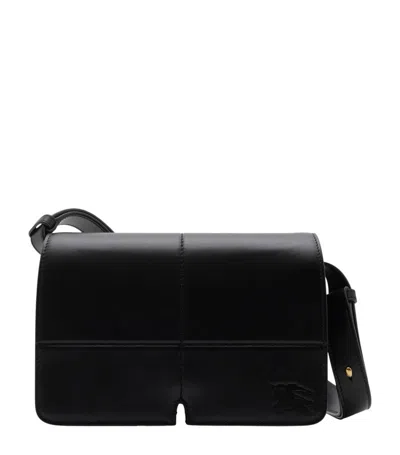 Burberry Snip Leather Crossbody Bag In Black