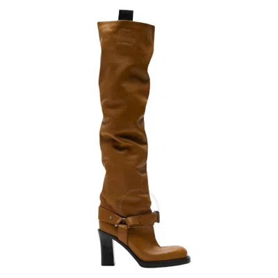 Burberry Leather Soft Stirrup Boots