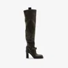 Burberry Leather Soft Stirrup Over-the-knee Boots 85 In Snug