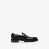Burberry Soho Leather Loafers In Black