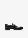 Burberry Soho Leather Loafers In Black