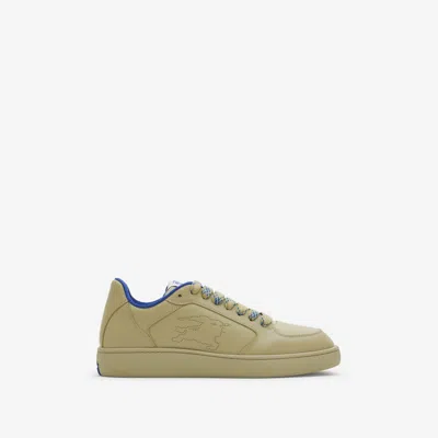 BURBERRY BURBERRY LEATHER STOCK SNEAKERS