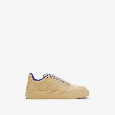BURBERRY BURBERRY LEATHER STOCK SNEAKERS