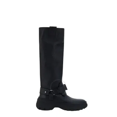 Burberry Leather Stomp High Boots