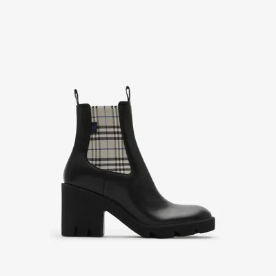 Burberry Stride Chelsea Ankle Boots In Black