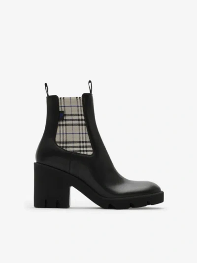 Burberry Stride Chelsea Ankle Boots In Black