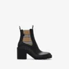 Burberry Stride Chelsea Boots In Black