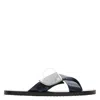 Burberry Stripe Shield Ekd Leather Sandals