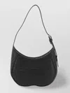 Burberry Leather Textured Shoulder Bags With Adjustable Strap