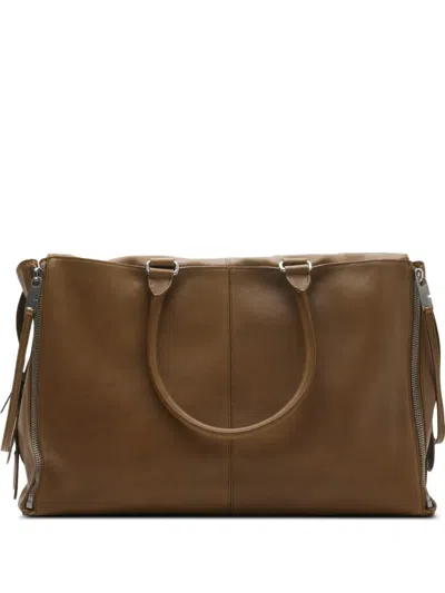 Burberry Leather Tote Bag In Shrew