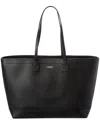 Burberry Leather Tote In Black