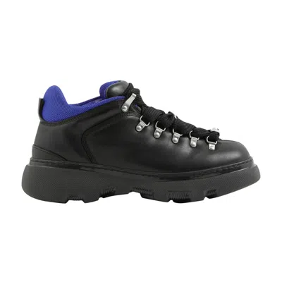 Pre-owned Burberry Leather Trek Boot 'black'