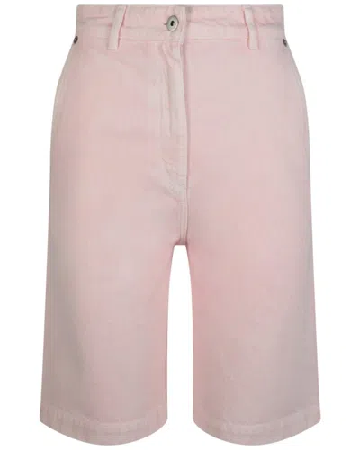 Burberry Leather-trim Jean In Pink