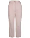 Burberry Logo-patch Straight-leg Jeans Woman Pants Pink Size 8 Cotton In Pink