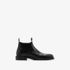 BURBERRY BURBERRY LEATHER TUX LOW CHELSEA BOOTS​
