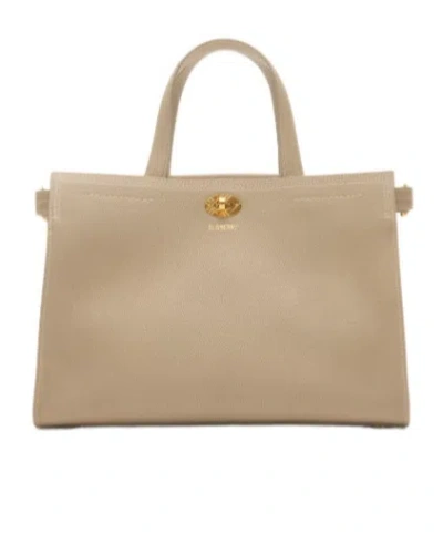 BURBERRY BURBERRY COTSWOLDS LOGO PRINTED SMALL TOTE BAG