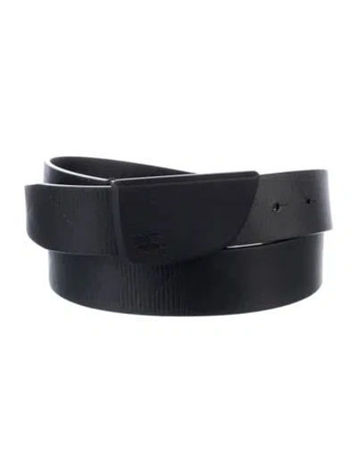 Pre-owned Burberry Leather Waist Belt In Black