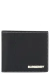 Burberry Grainy Leather International Bifold Wallet In Black