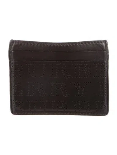Pre-owned Burberry Leather Wallet In Black