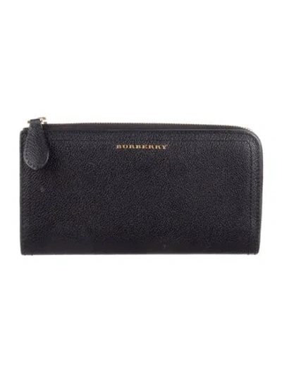 Pre-owned Burberry Leather Wallet In Black